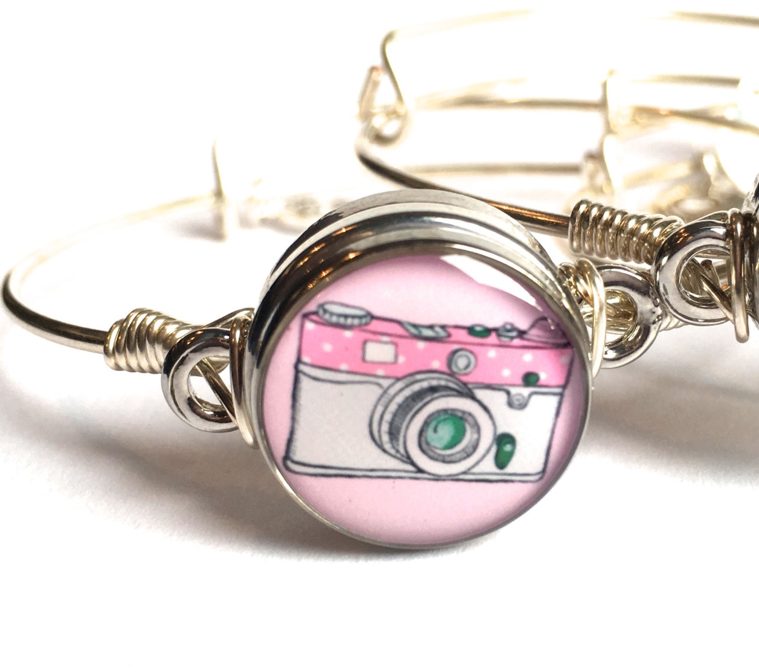 camera snap charm camera charm bracelet camera snap jewelry