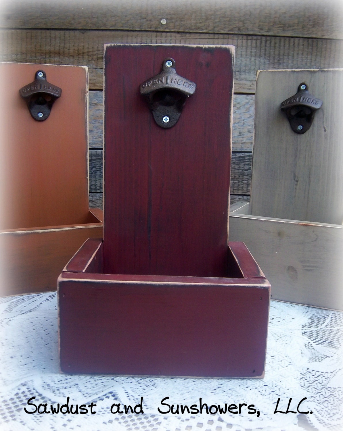 Rustic Home Decor Wall Bottle Opener Home by SawdustAndSunshowers