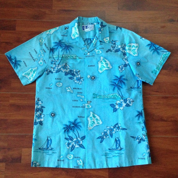 baby blue hawaiian shirt