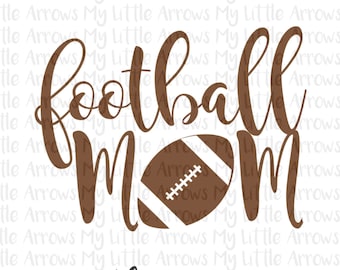 Football mom SVG, DXF, EPS, png Files for Cutting Machines Cameo or Cricut - football mom svg - football svg - diy football shirt -