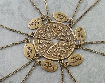 Pizza Friendship Necklaces Pepperoni Pizza Necklace Pizza