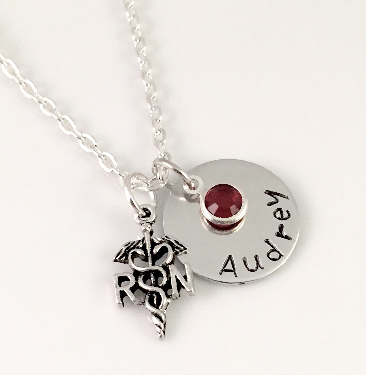Personalized Nurse necklace Custom Nurse Charm Necklace