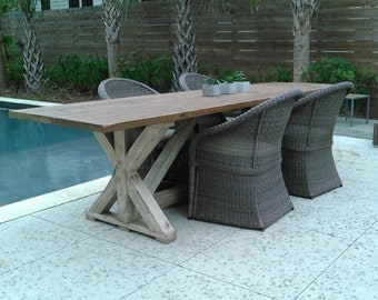 Trestle Farm Table for interior or exterior use