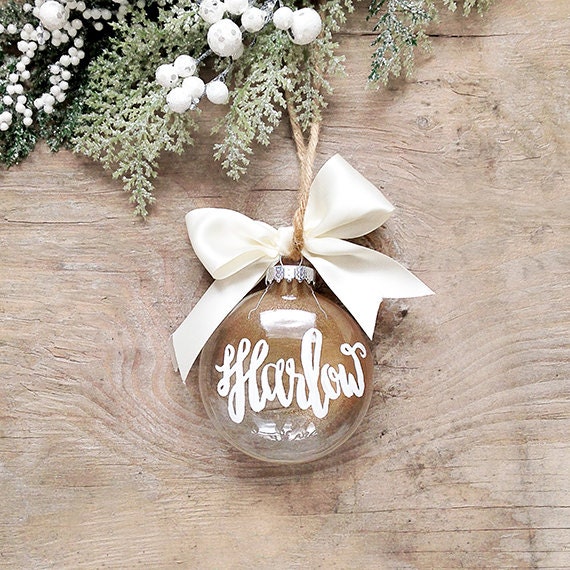 Custom Holiday Ornament Custom Holiday Calligraphy Ornament