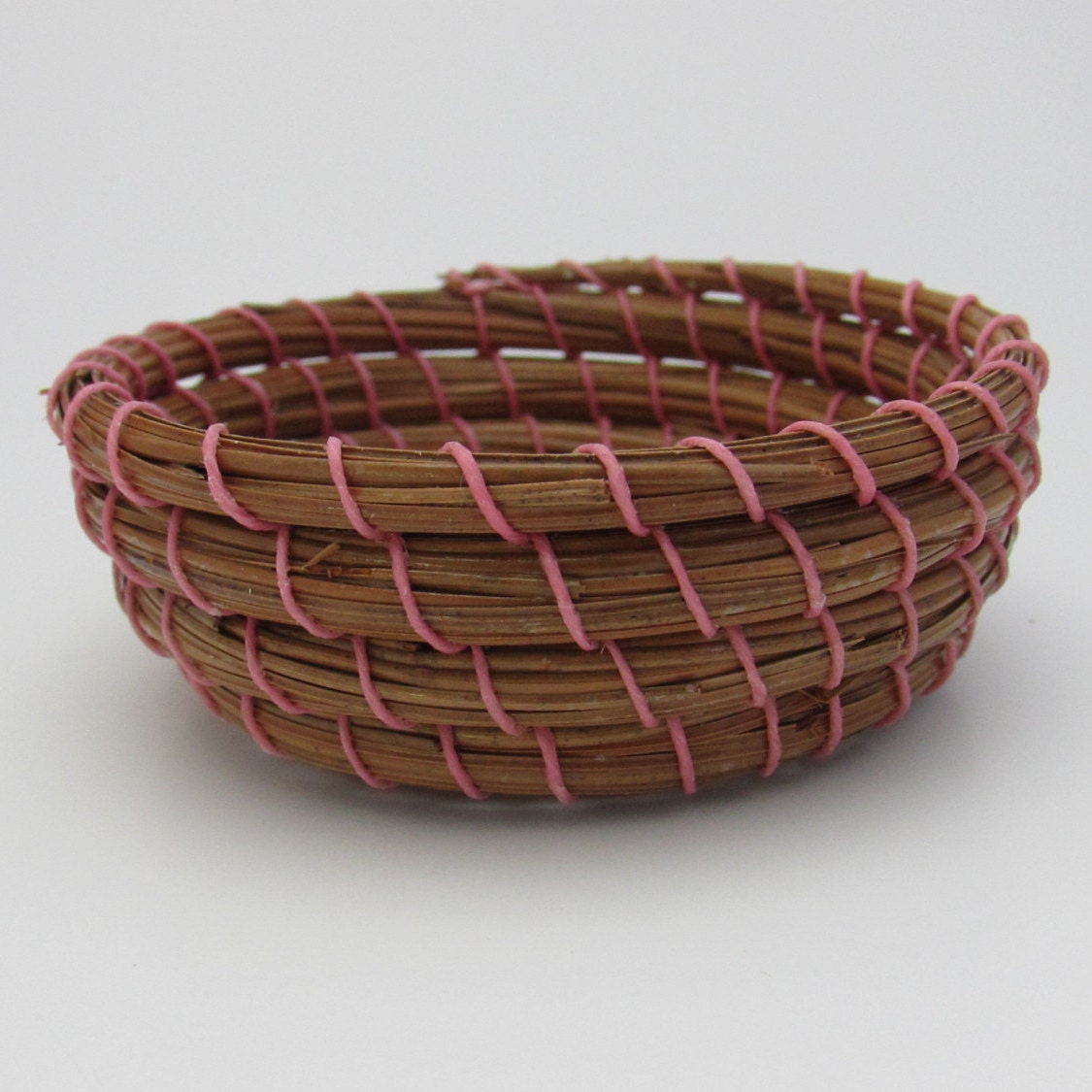Pine Needle Basket Handwoven Basket Long Leaf Pine Needles
