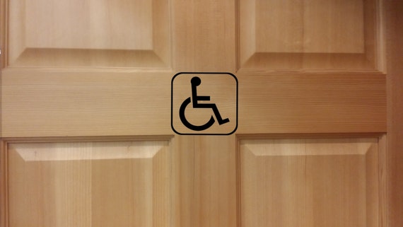 Handicap Restroom Decal Handicap Bathroom Decal Bathroom