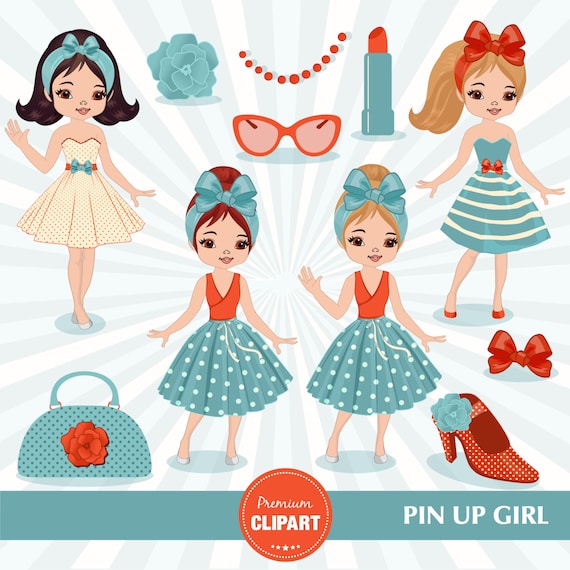 pin up girl clipart - photo #15