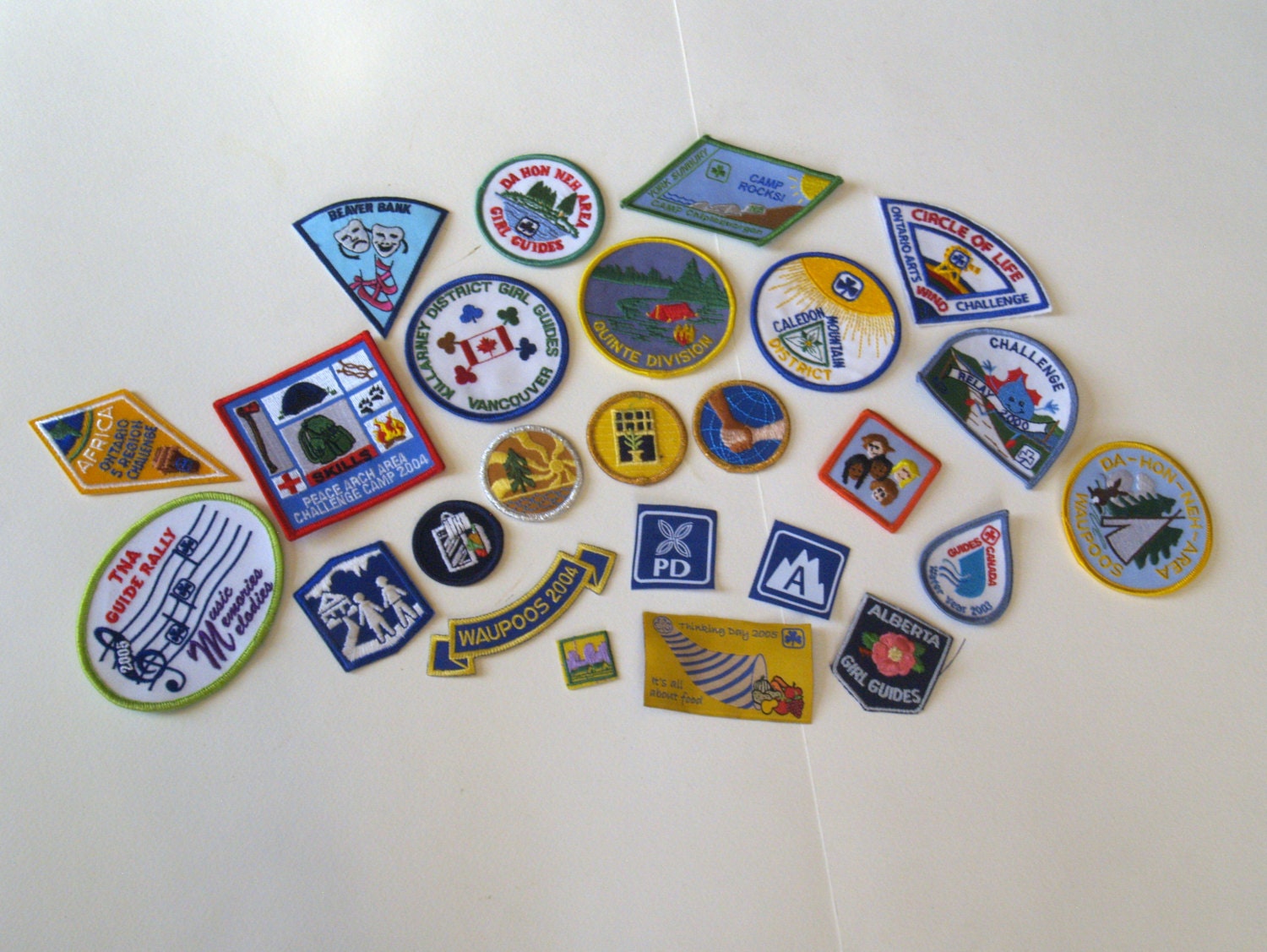 Girl Guides Canada badges sew on patches vest and backpack