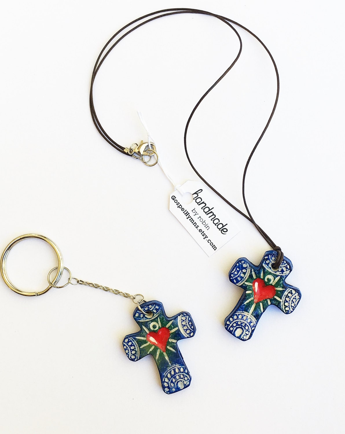 Cross Pendant Key chain OR necklace