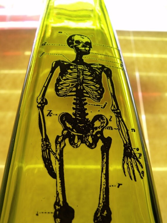 Items similar to Skeleton Bottle on Etsy