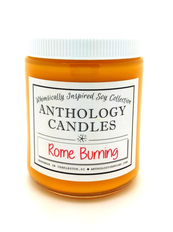 Rome Burning Candle Anthology Candles by AnthologyCandles on Etsy
