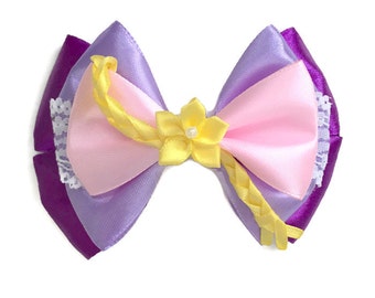 Rapunzel Disney Character Inspired Hair Bow from the Film Tangled