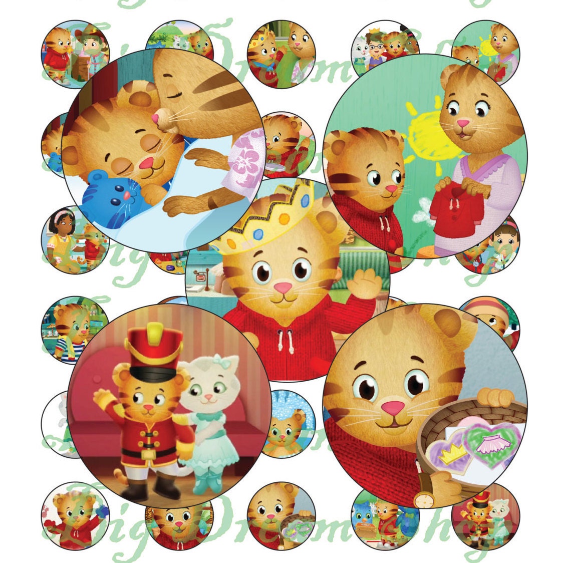 40 Daniel Tiger's Neighborhood party stickers by BigDreamShop