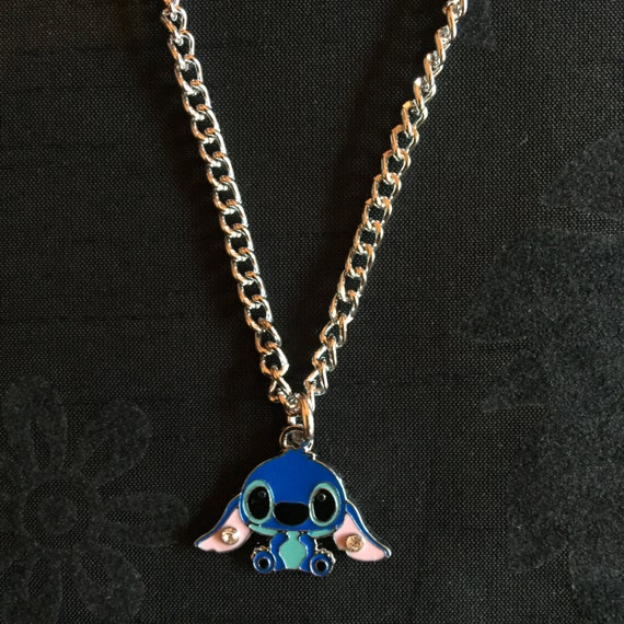 Silver Plated Disney Lilo and Stitch Necklace