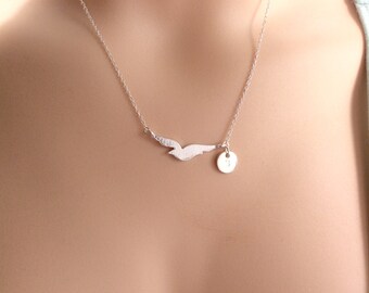 seagull Necklace, beach necklace Jewellery, flying necklace, bird necklace, bird pendant, boho necklace, beach necklace, beach pendant