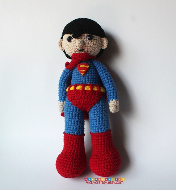 handmade crochet superman superman plush toy stuffed doll handmade crochet superman superman plush toy stuffed doll