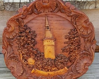 German motiff. Resin plate