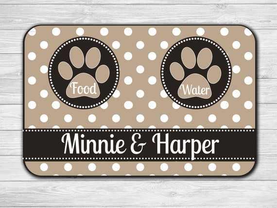 Custom Pet Mat Pet Mat Dog Food Mat Pet by LeChicMonogram