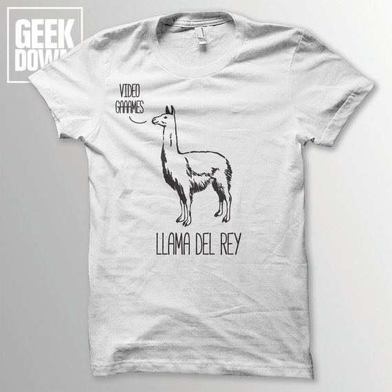 Llama Del Rey Lana Del Rey t-shirt tee // funny t-shirts