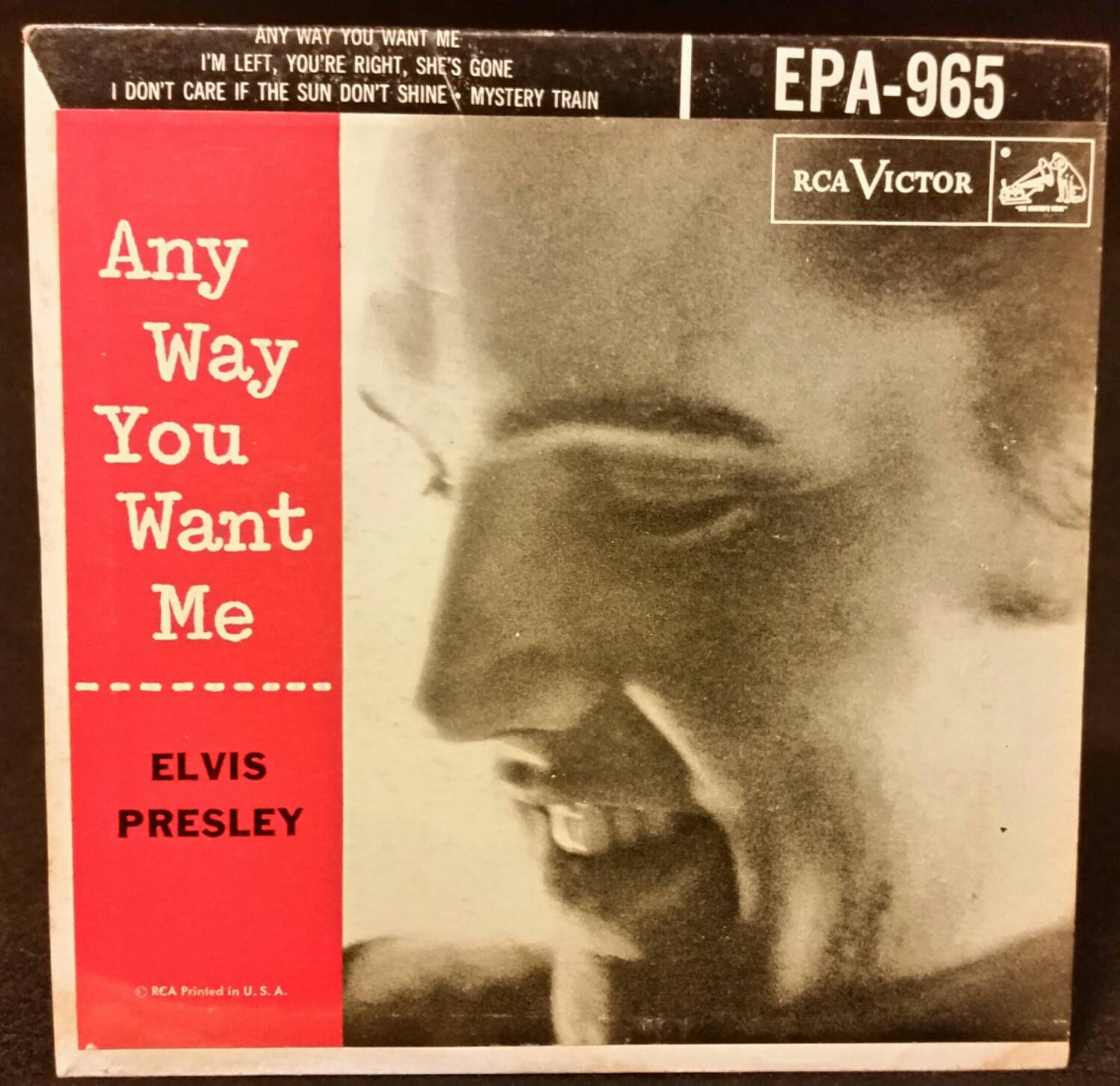 RCA Victor 1956 Elvis Presley EPA 965 Any Way You Want Me 45