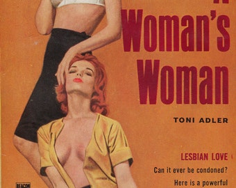 Lesbian pulp vintage art print— A Woman's Woman