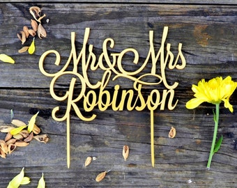 Cake Topper Wedding Cake Topper for wedding Personalized Cake Topper Mr and Mrs Last Name custom cake toppers for wedding data cake topper