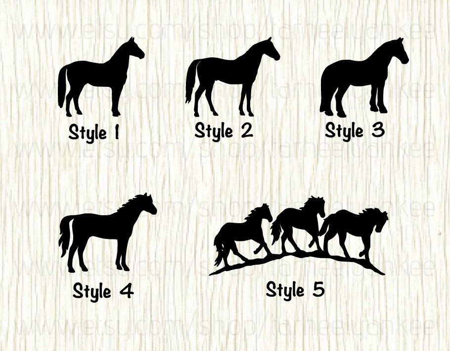 Horse Car Decal Horse Decal Quarter Horse Decal