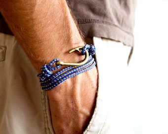 Zodiac Jewelry, Summer Gift, Best Friend Zodiac Bracelet. Fishing Hook Mens Bracelet. Tom Hope Bracelet