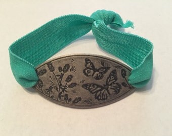 Butterfly Burnished Silver Bracelet