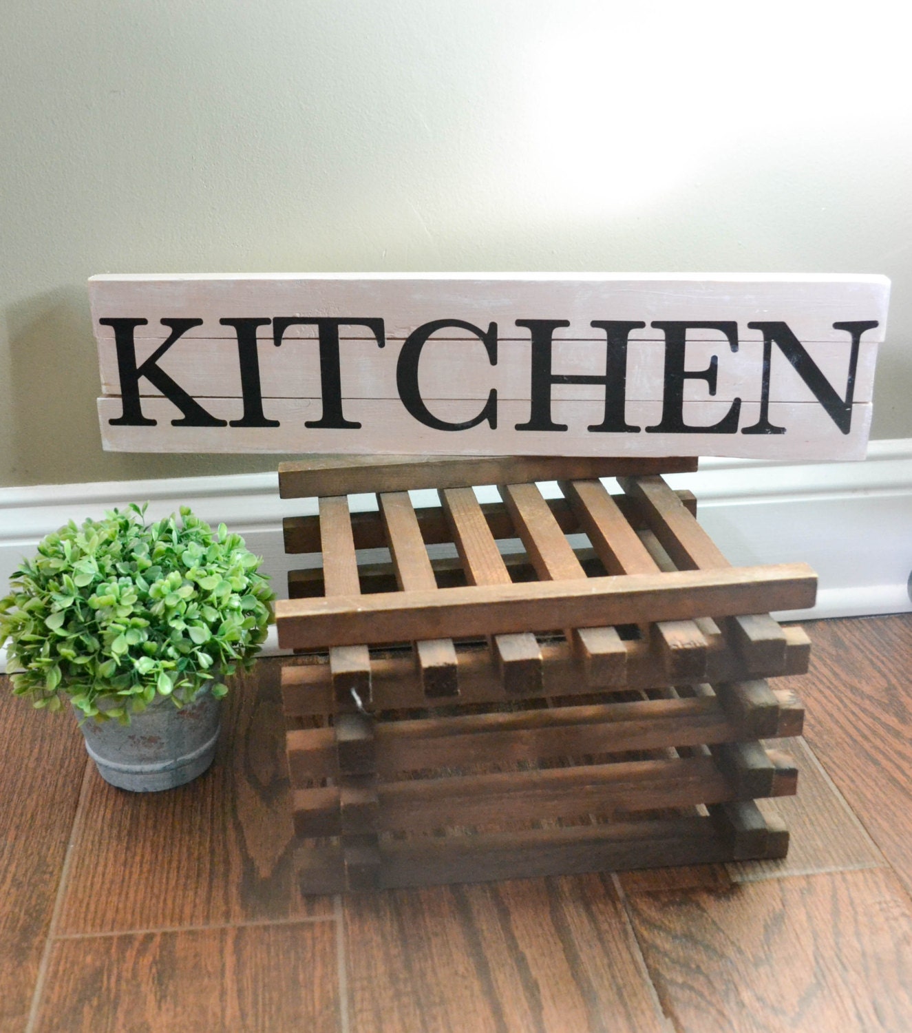 Kitchen // Wood sign // Kitchen decor // Rustic wall art