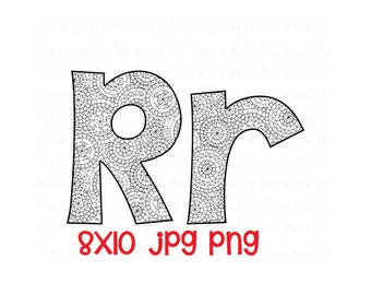 Coloring page letter | Etsy