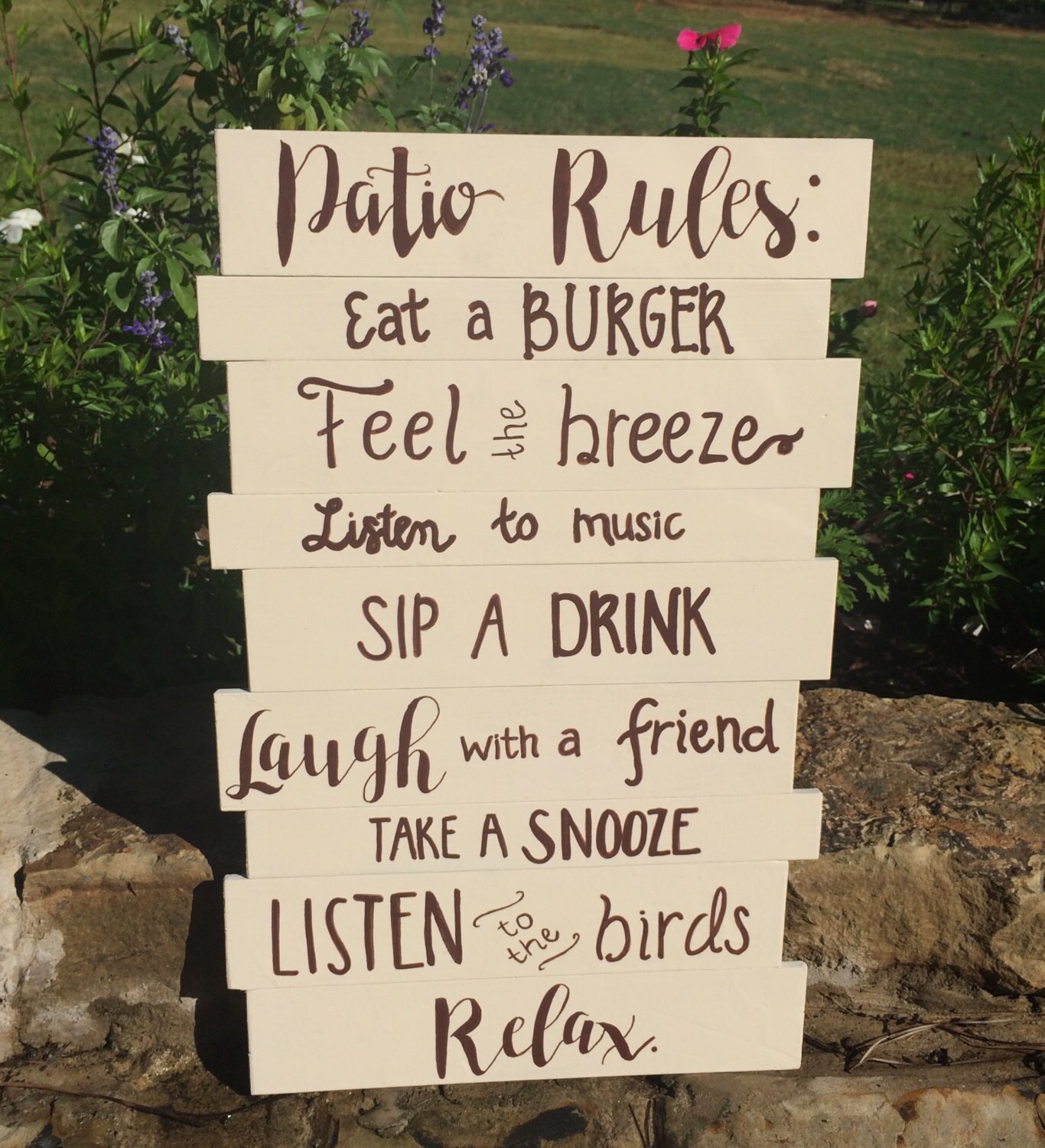 Patio rules patio sign Porch rules porch sign deck rules