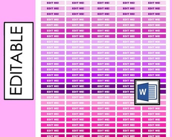 Editable Erin Condren Life Planner Sticker By Jordansprintables Erin Condren Planner Stickers Template