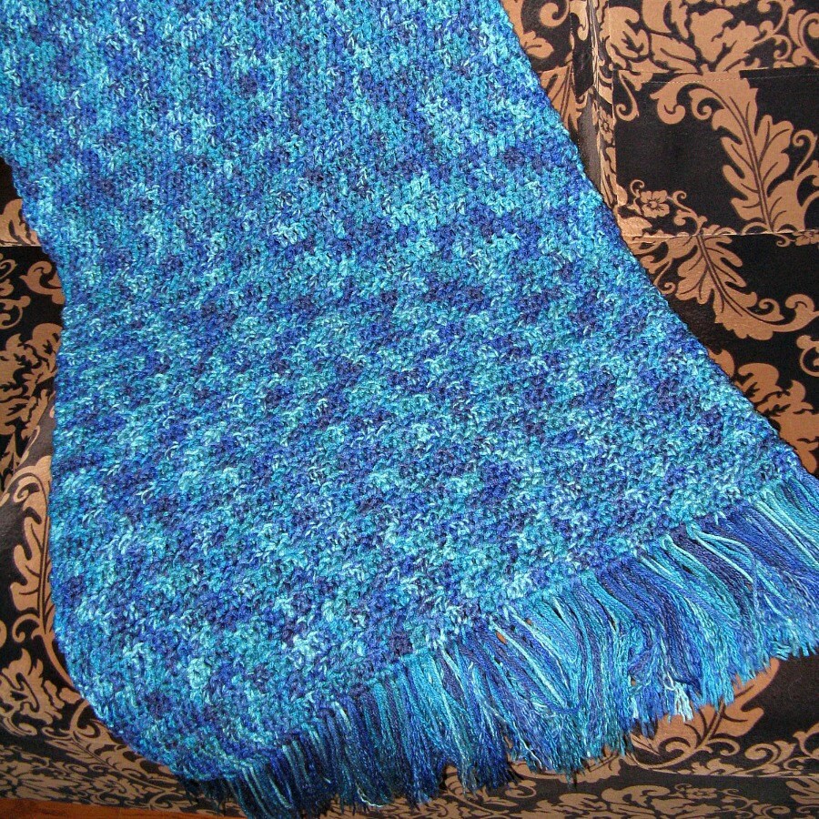 MADE TO ORDER Crochet Afghan Throw Blanket Variegated Colors