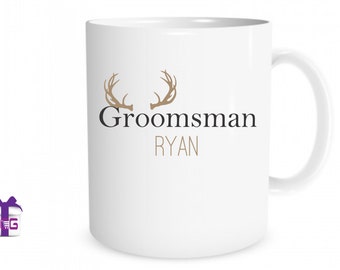 Personalized Groomsmen Mugs | Wedding Mug Favors | Wedding Mugs | Ask Groomsmen | Be My Groomsman | Groomsmen Proposal