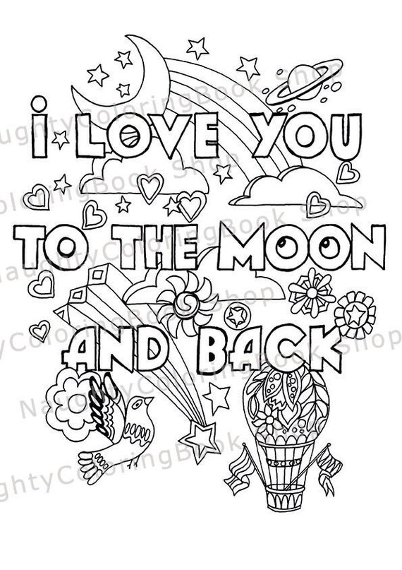 Quotes About The Moon Coloring Pages