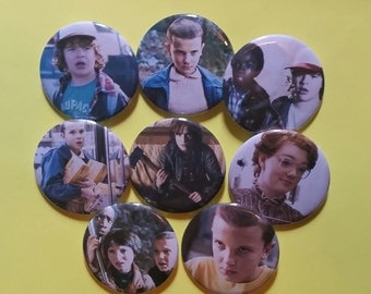 Stranger Things pin pins fan buttons 2-1/4 inch pinback button pingame badge badges