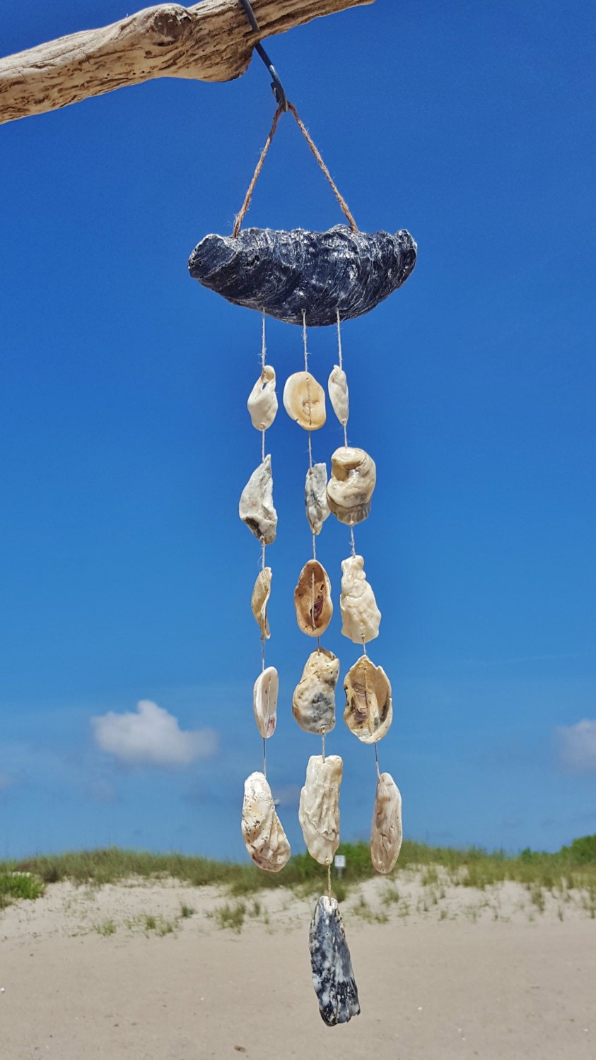 SALE Small Oyster Shell Wind Chime/ Mobile/ Wall Hanging