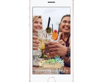 Snapchat Geofilters Wedding Succulent | Desert Wedding Ideas | Snap Chat Geo Filters | Engagement Party Ideas | Match With Your theme!