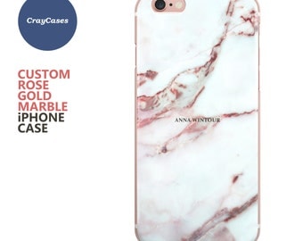 Custom Name Marble Phone case, personalised marble iPhone 6s case, 6 Plus, 6, 6s Plus, iPhone 7 case, cell phone cover (Shipped From UK)