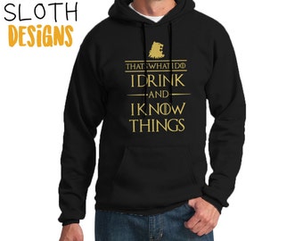 I drink and I know things (S) | Art Apparel | Buy T Shirts online ...