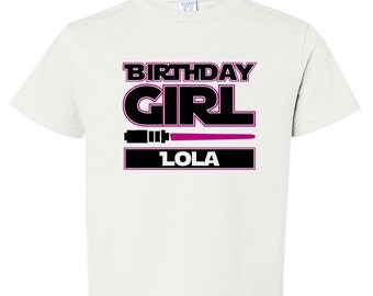 Star Wars Birthday Shirt, Pink Star Wars Birthday Iron On Transfer, DIY Birthday Shirt Transfer, Star Wars Iron On, Printable Iron On