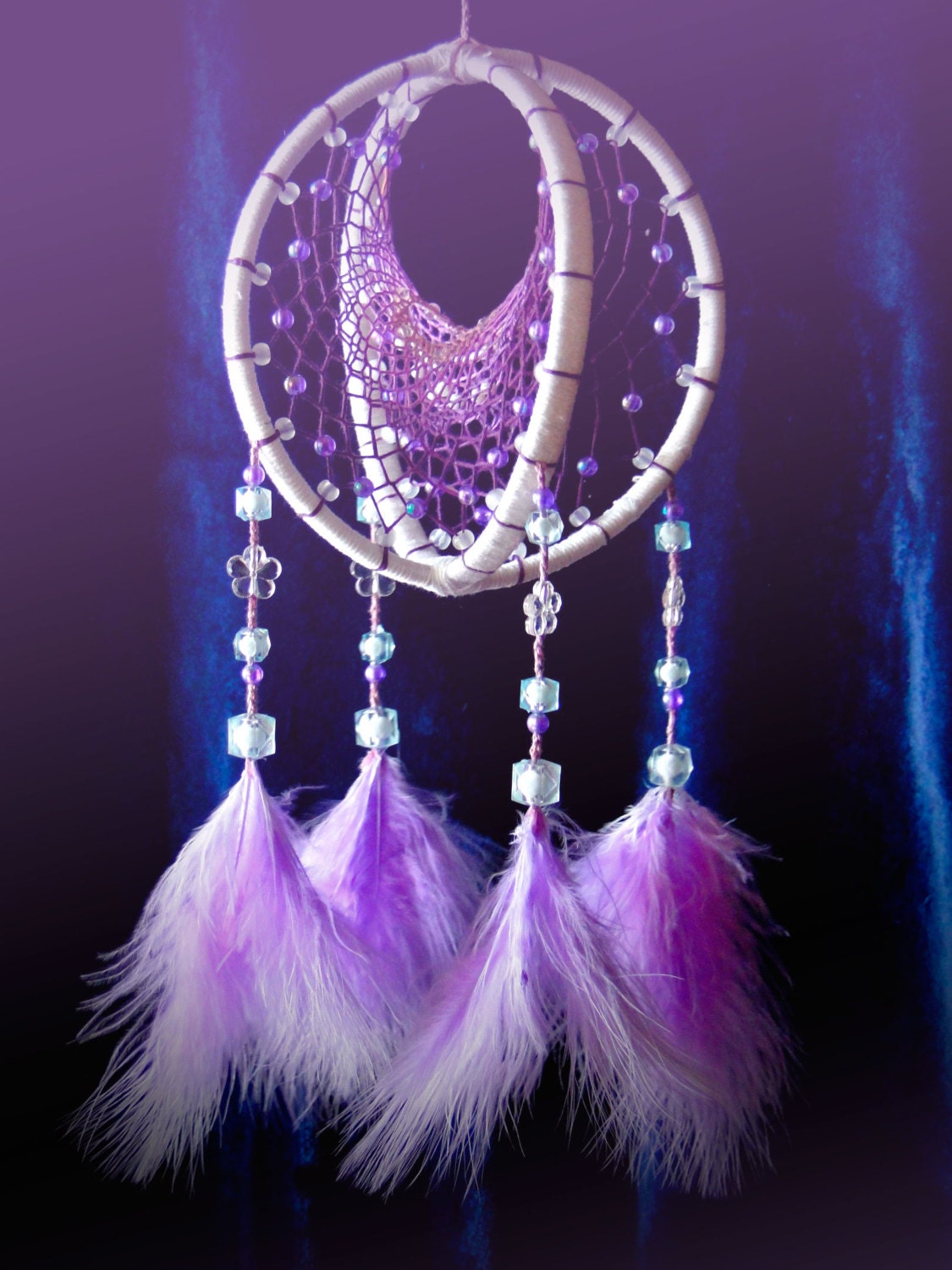 Purple dream catcher 3D white dreamcatcher Bohemian home