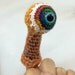 Monster Eyeball Finger Puppet - Orange (Small)