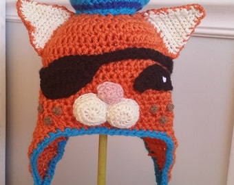Crochet Kwazii the Cat Octonaut Hat - Cartoon Costume Hat - The Octonauts - Cosplay Crochet Hat