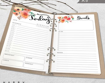 Printable Daily Bullet Journal Inserts Midori Daily