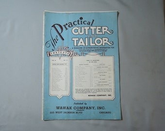 Vintage 1950s Menswear - The Practical Cutter and Tailor Spring & Summer 1951, trade magazine for tailors menswear, womenswear