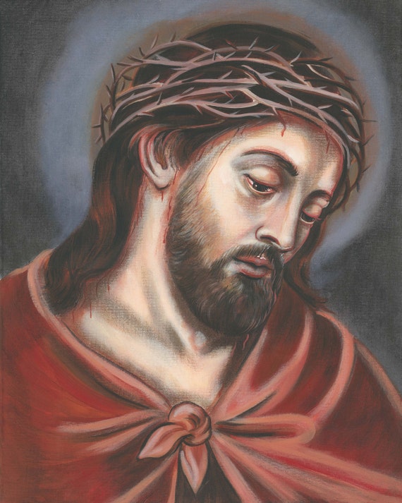 Sacred Head of Christ Passion of Christ 16 X 20
