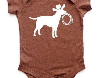 Get Along Doggy Baby Bodysuit - Western Baby