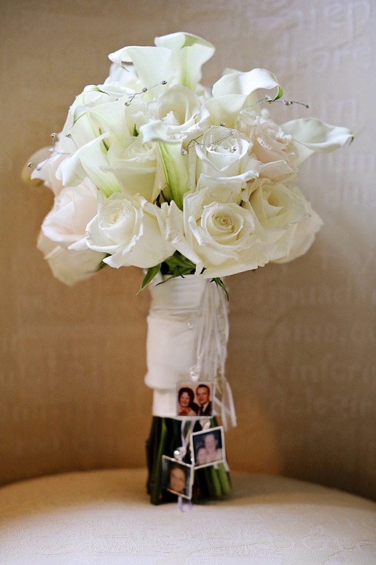 Wedding Bouquet Photo Charm Bouquet Picture Charm Photo
